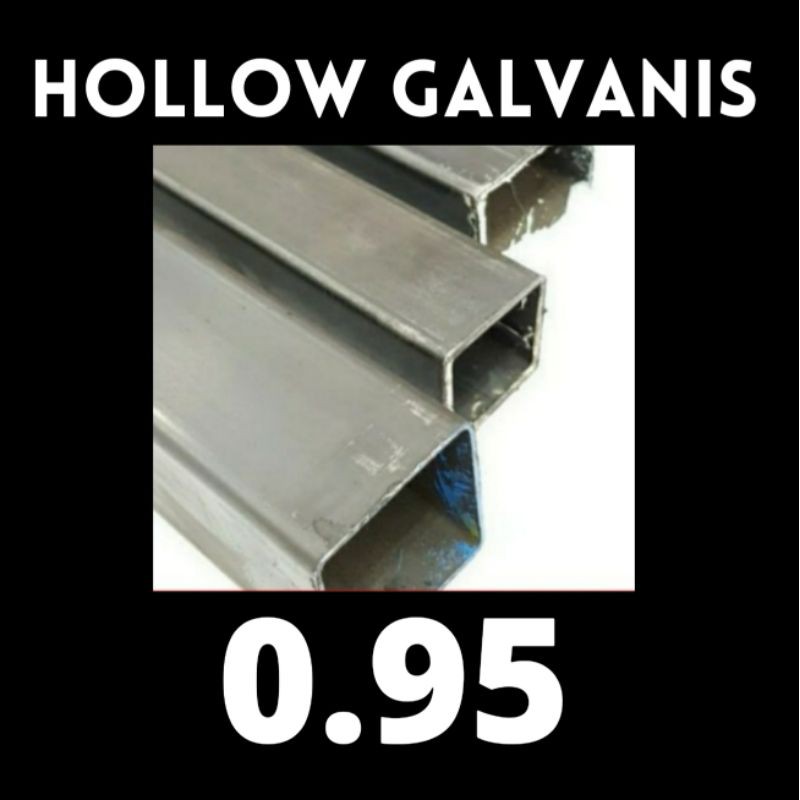 besi holo galvanis hollow galvanis 50 × 100 tebal 0.95