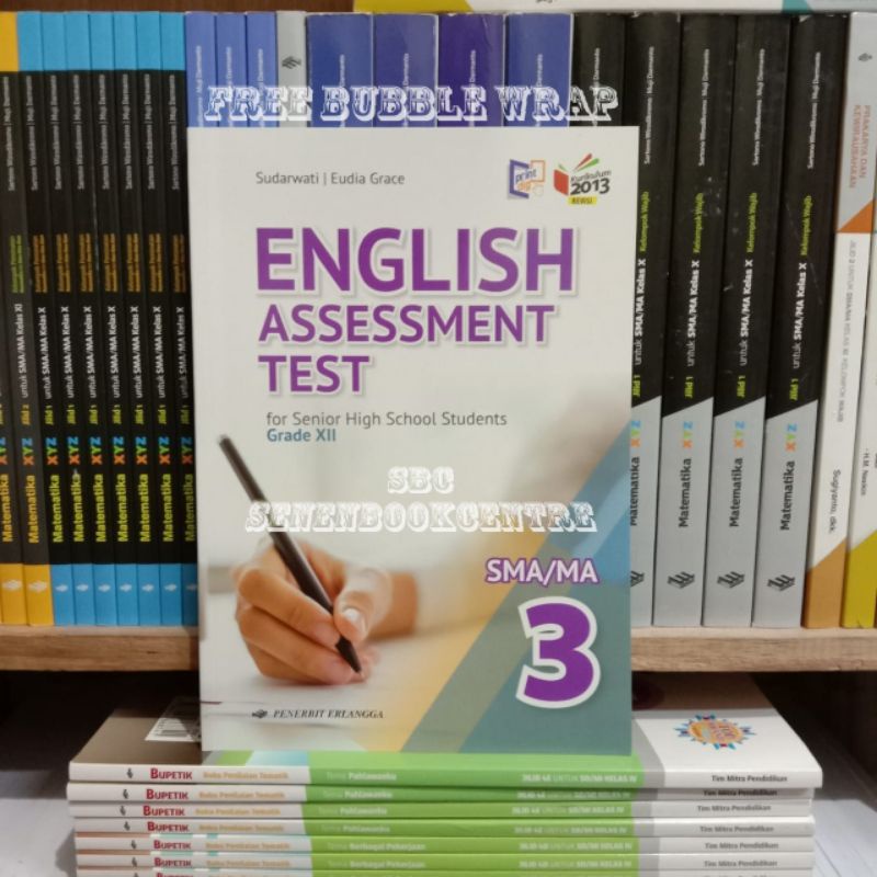 Jual Buku English Assessment Test Kelas 3/XII 12 SMA K13 Revisi ...