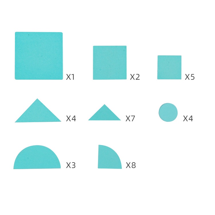 Mainan Edukasi Anak Tangram Puzzle Bentuk Geometris Kreatif Bangunan Kayu Pendidikan Awal Anak 3-7 Tahun