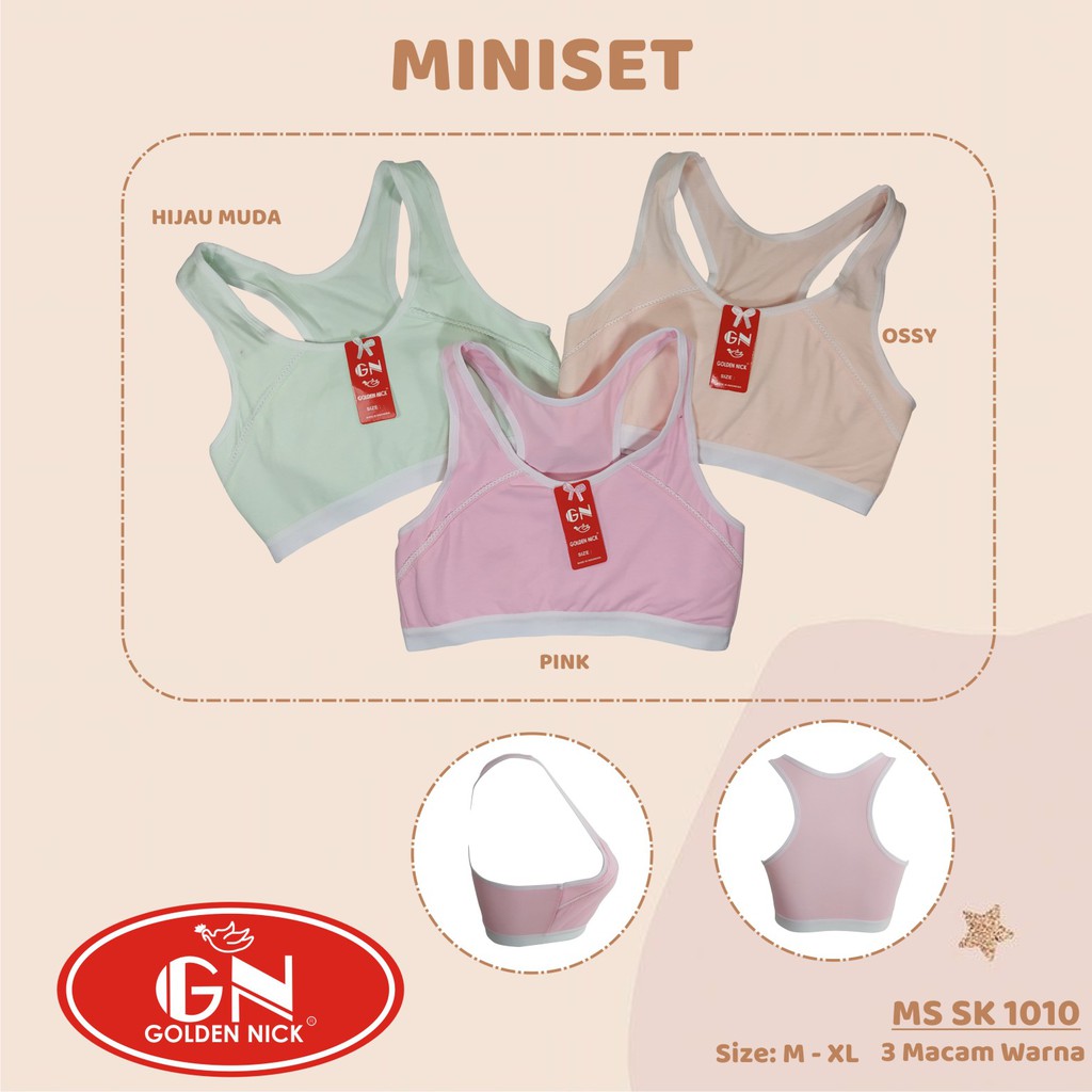Miniset Tali Silang MS SK1010 Miniset Anak Miniset Remaja Miniset Tanpa Busa COD