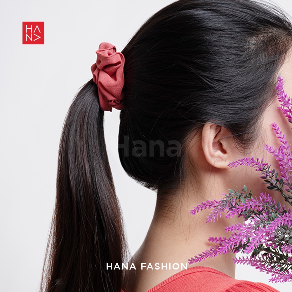 Hana Fashion - Amarylis Scrunchie Ikat Rambut Korean Style / Tali Rambut - AC014