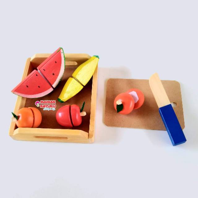 Mainan Kayu - Buah Potong Kecil