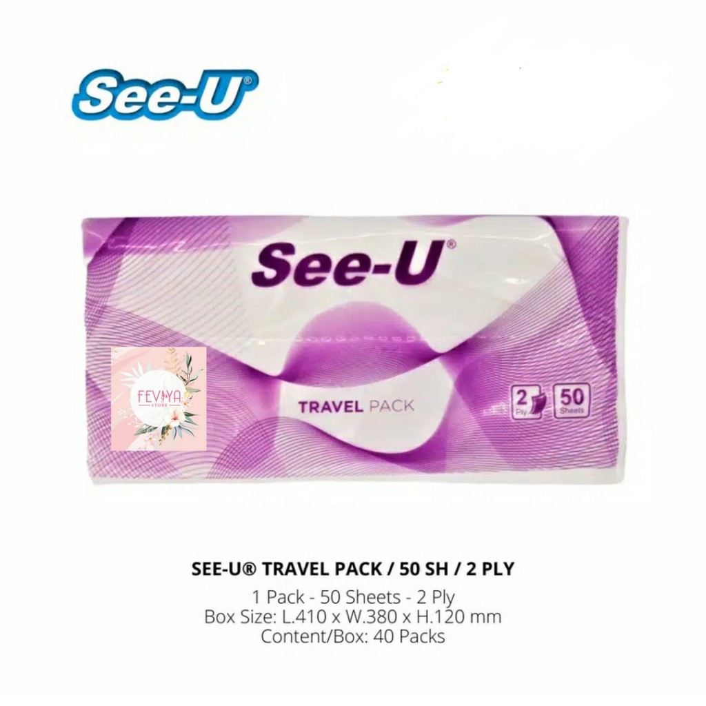 Tisu Tissue TESSA FACIAL 50 lembar TRAVELPACK TISU WAJAH 50 SHEET 2 PLY