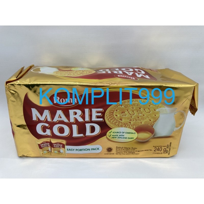 

ROMA Marie Gold BISKUIT MARIE SUSU 240g KOMPLIT999