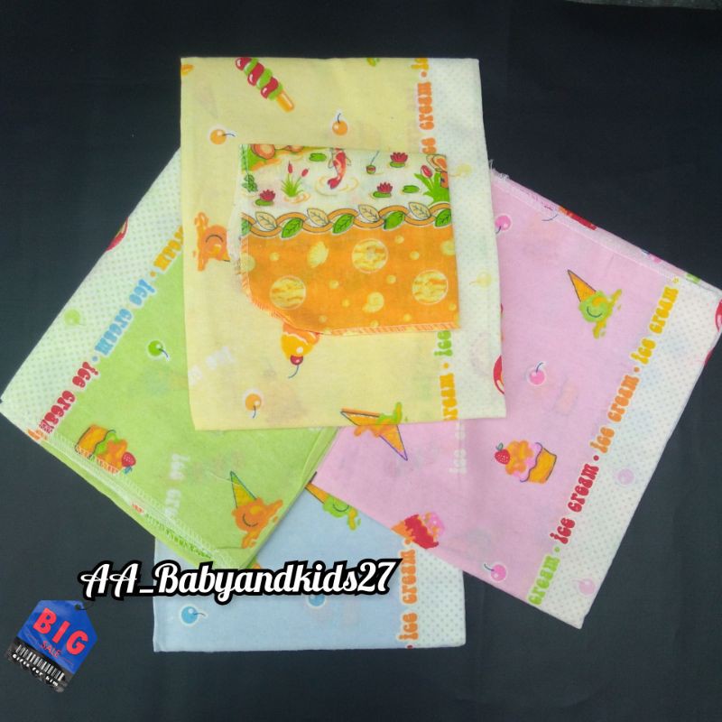 1Pak Isi 6PC Bedongan Bayi Hoga Ukuran 110 x 90 Cm Free 1PC Tatakan Ompol Bahan Standar