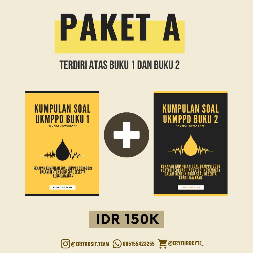 Paket A Paket Buku 1 Dan 2 Kumpulan Soal Ukmppd Kedokteran Tahun 2018 2020 Shopee Indonesia