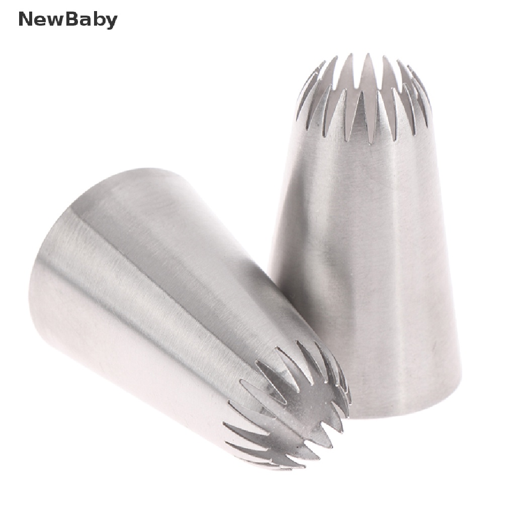 NewBaby D66 #18 Open Star Icing Nozzle Piping Tip Stainless Steel Cake Decorating Tips ID