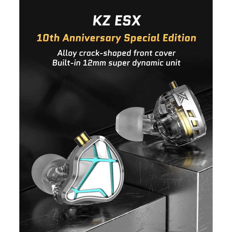 KZ ESX with Mic BassHead Bass Earphone Headset Alt EDX DQ6S ZSN PRO X