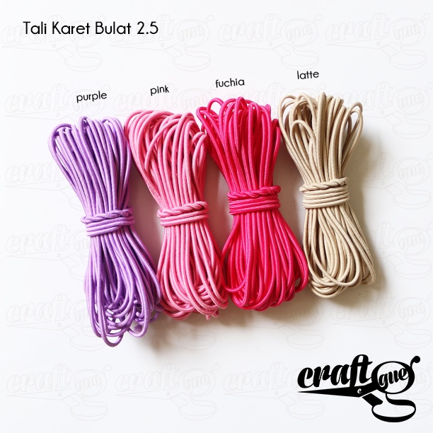 Tali Karet Bulat 2.5mm (Meter-an)