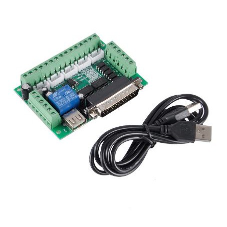 MACH3 USB Power 5 Axis CNC Router Milling Module Controller