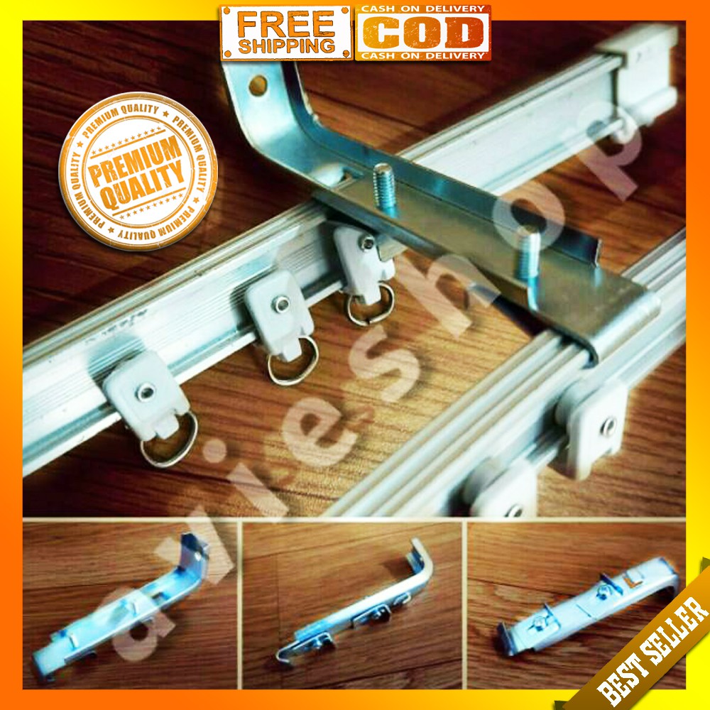 Bracket Kaki Rel / Rell / Rail Double Gorden Flexi / Elastis