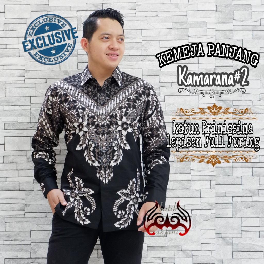 KAMARANA #2 Kemeja Batik Pria Full Furing Katun Primisima