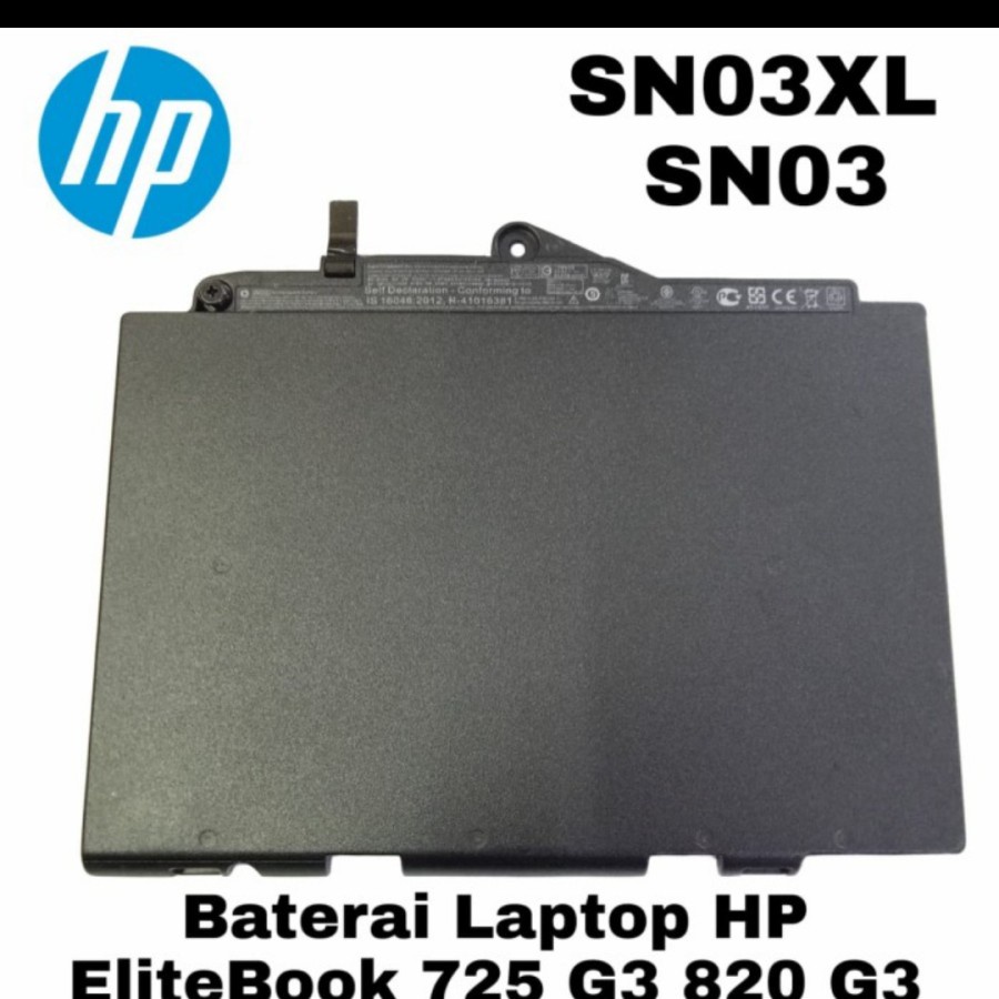 Batrai Original Laptop HP ELITEBOOK 725 G3 820 G3 SN03XL ST03XL Ori