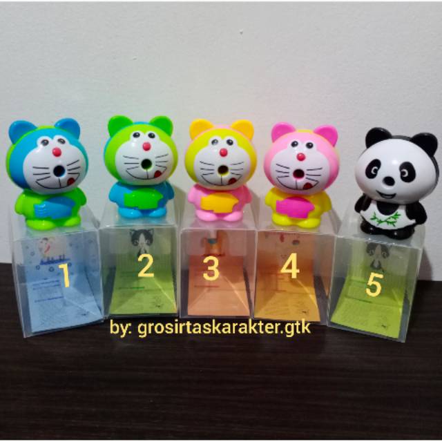 

Serutan Pensil Putar Karakter Doraemon Panda Rautan Pensil Lucu Murah Import