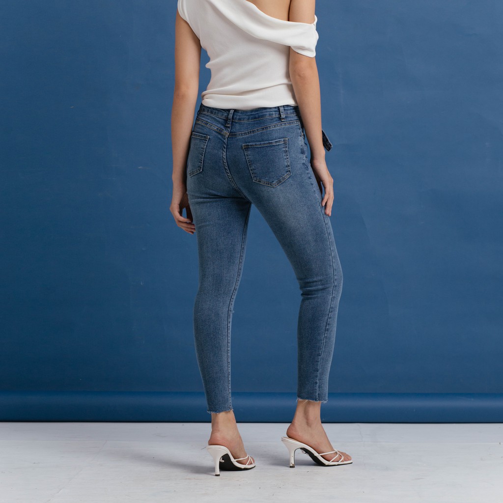 VIERLIN - Jeans 3085 - HIGH WAIST SKINNY JEANS MELAR