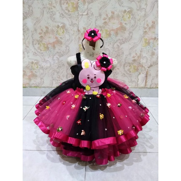 Gaun ultah/pesta Frozen