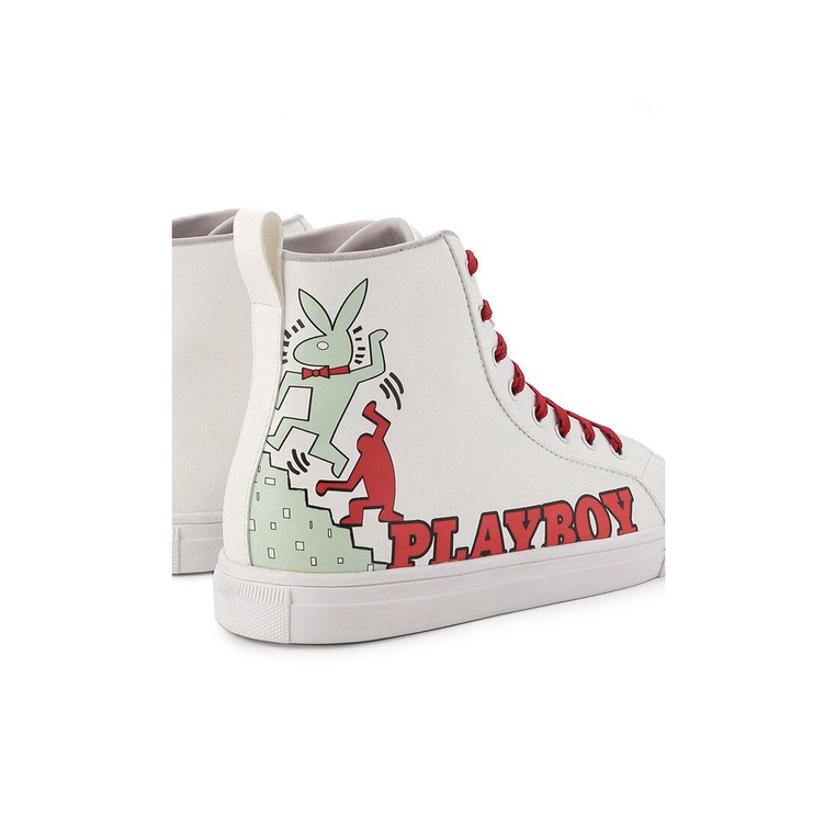 SEPATU SNEAKER PLAYBOY PRIA ORIGINAL CASUAL KETS BRANDED PUTIH PL73