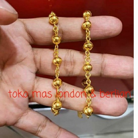 gelang tangan emas 24K Kadar 99,99%.