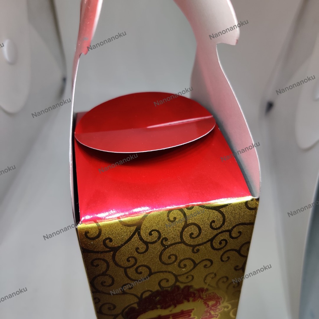 Tempat Permen Shuang Xi EMAS MERAH Goodie Bag Souvenir Mini