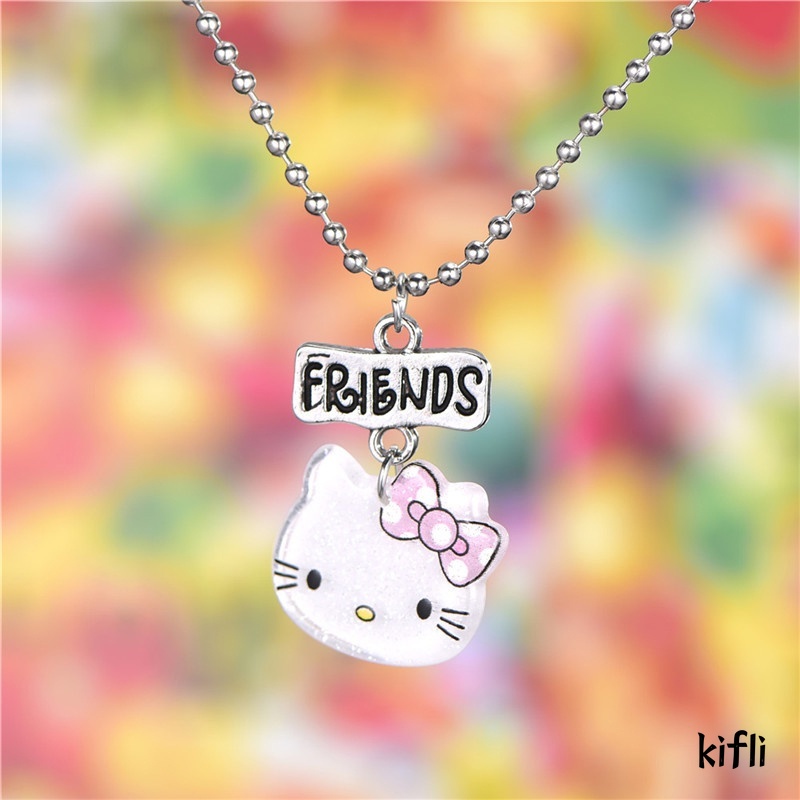 Lucu Hello Kitty,Buddy Pendant Baru,Gadis Hati Kalung Versi,Korea Aksesoris Populer