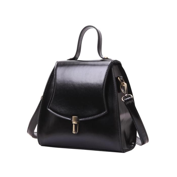 Tas Salempang Cewek Klasik Elegan Black Hitam EL190918