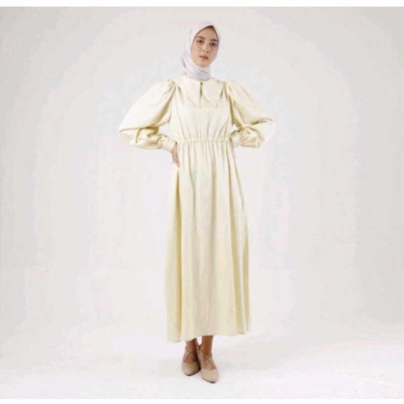 Prelove Jenna & Kaia Lois dress Butter yellow