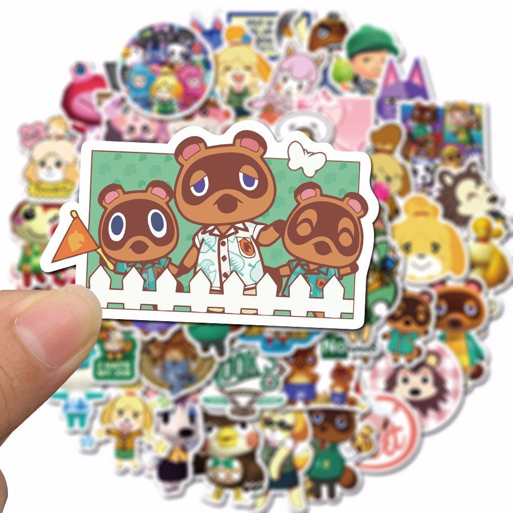 Lanfy Stiker Animal Crossing Lucu Kulkas Laptop Alat Tulis Stiker Koper Stiker Hias Kartun Sticker