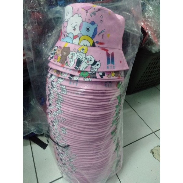 New arrival Bucket Taly 3in1/2in1 freefire/BTS anak laki-laki dan perempuan