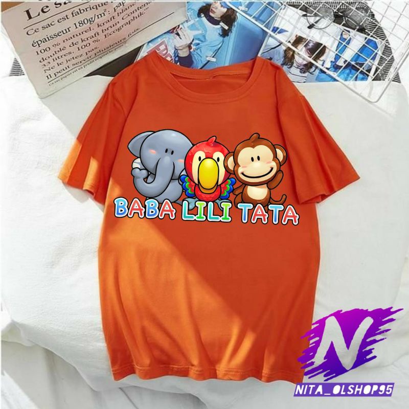 baba lili tata baju anak balita animasi kaos baba lili tata kartun anak