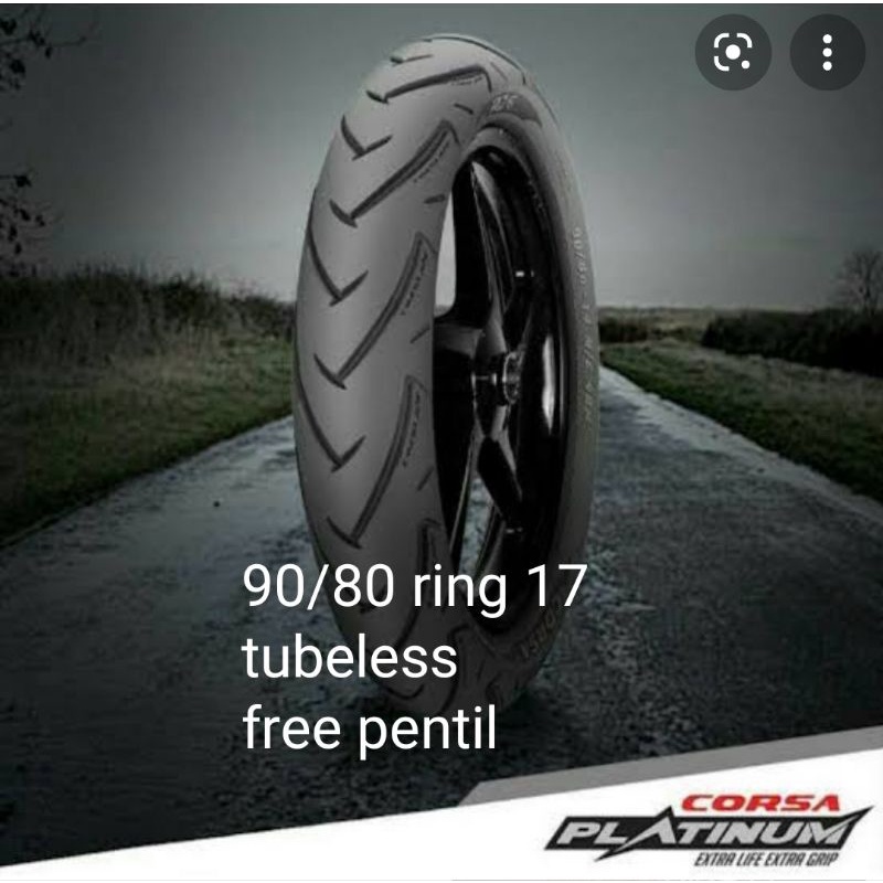 Corsa platinum r26 tubeless 90/80 ring 17 free pentil