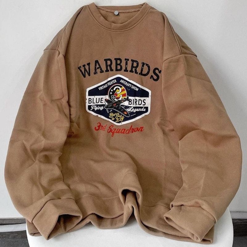 Warbirds sweater outerwear basic fashion remaja