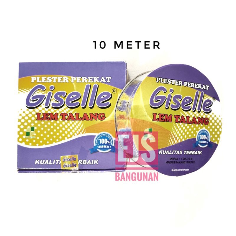 Lem Talang Plester Perekat 10mtr / Lakban Anti Bocor