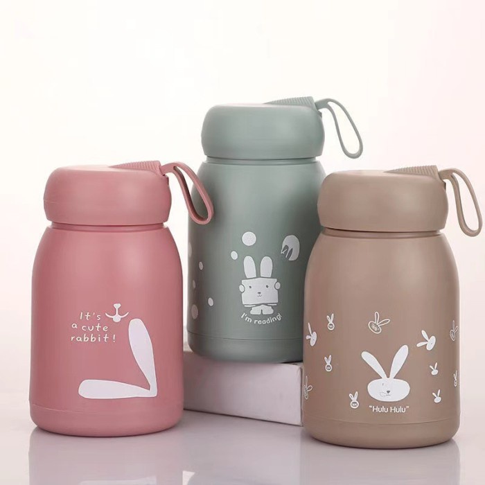 NEW BOTOL MINI RABBIT / BOTOL KACA / BOTOL MINUM IMUT - Biru