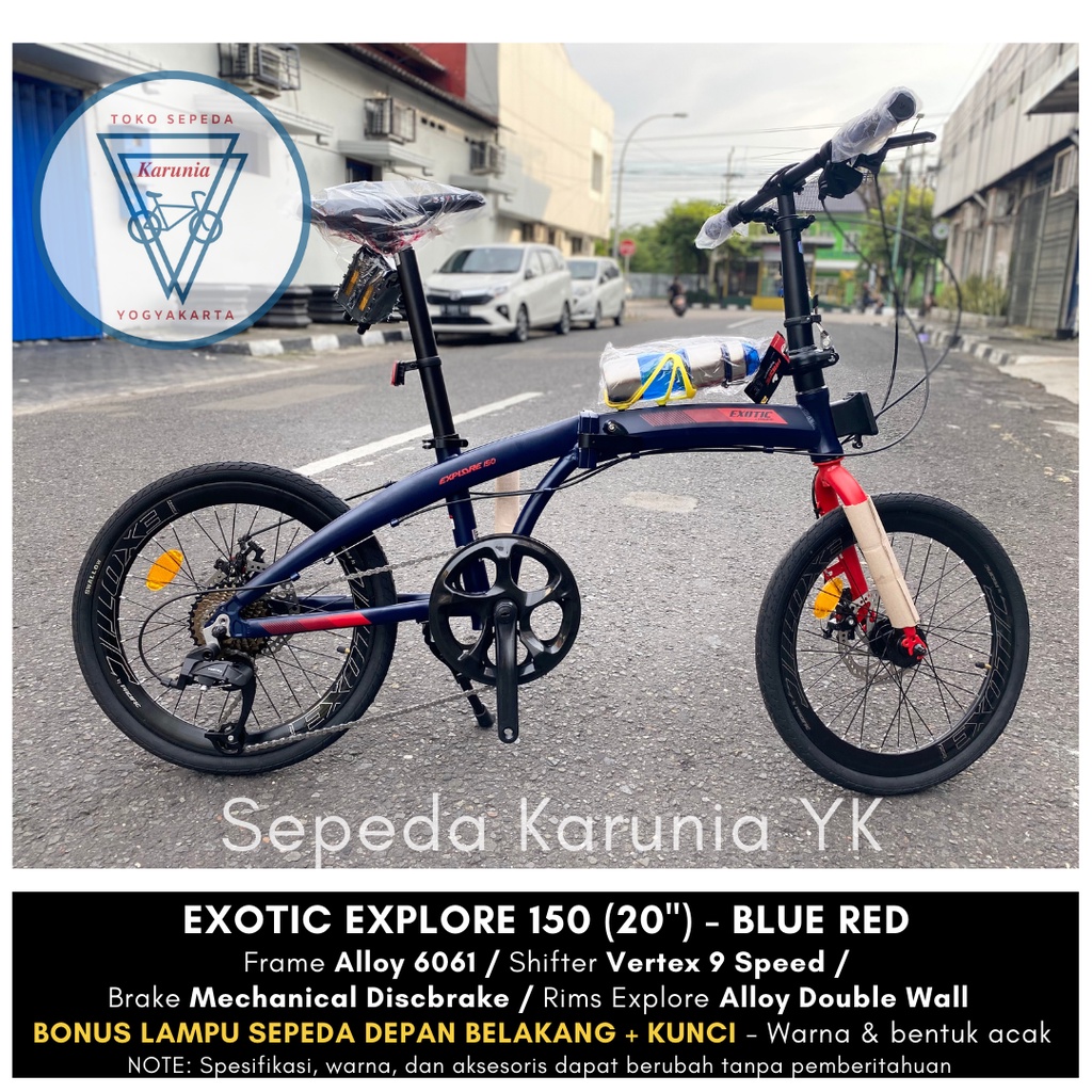 Sepeda Lipat 20 inch Exotic Explore 150