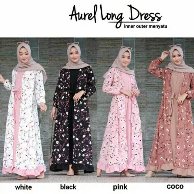 Dress Ibu Hamil Bunga Bunga Baju Muslim Ibu Hamil Dress Kerja Bumil Shopee Indonesia