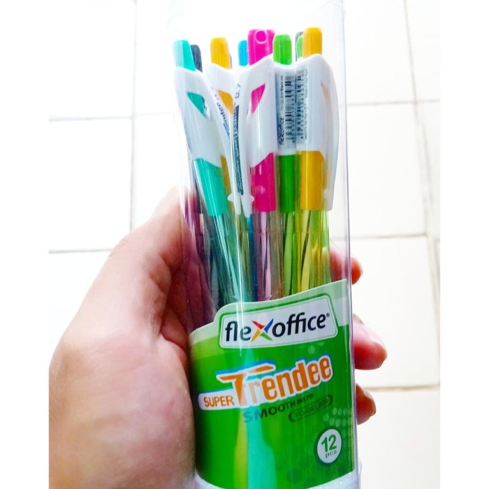 

Update Pulpen Flexoffice Trendee Colorful Pulpen Gel 0.7 Cetak-Cetek Gilaa!!!