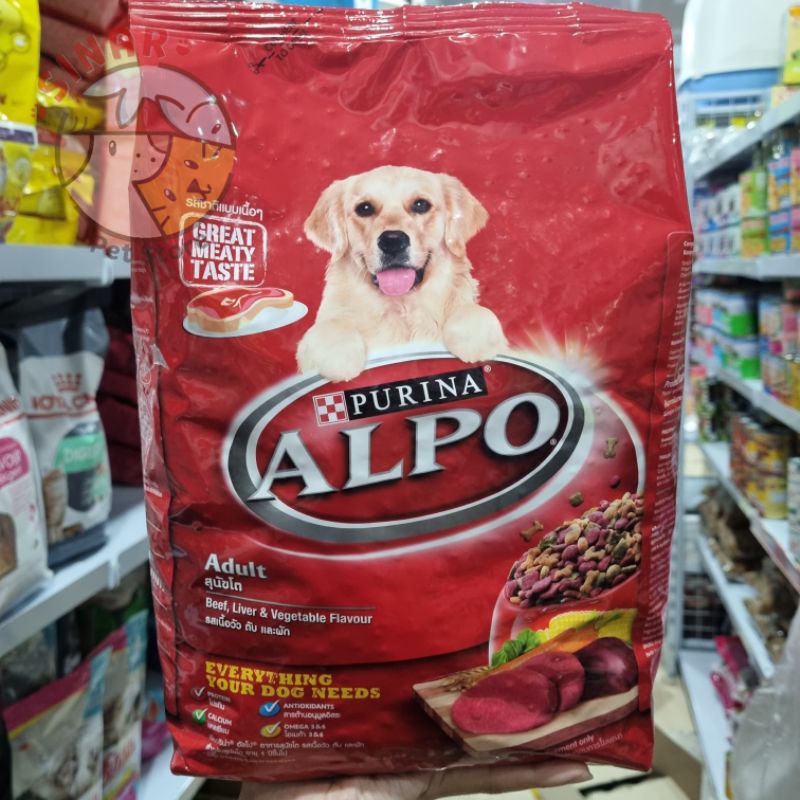 Alpo Adult Beef Liver Vegetables 1.5KG Dog Food Makanan Anjing Purina