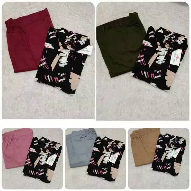 PROMO SETELAN CLASIC+ BAGY PANTS(1KG MUAT 3 PASANG)