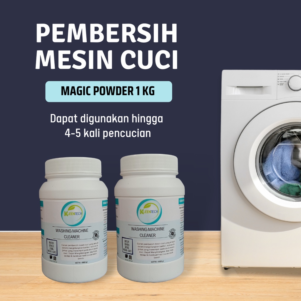 KLEENTECH - Pembersih Mesin Cuci / Bubuk Perawatan Mesin Cuci / Washing Machine Cleaner