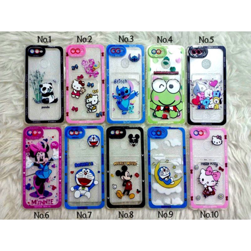 Case Disney Transparan Card Slot For hp samsung oppo realme vivo xiaomi redmi#case#casehp#caselucu#casekekinian