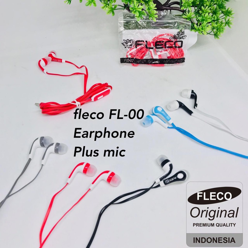 HANDSFREE earphone FLECO TOPLES FL-00 / FL-11 PERTOPLES ISI 50 PCS (EARPHONE FL66 ISI 25 1TOPLES)