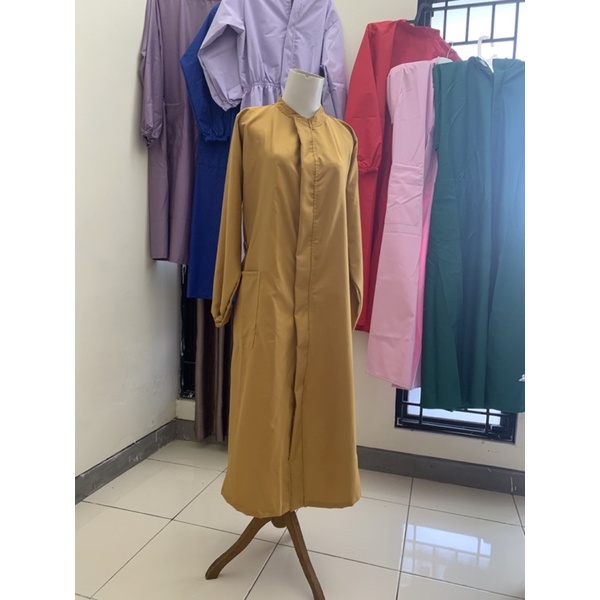 GOWN MEDIS / GOWN ZIPPER PUTUS KATUN TOYOBO IMPORT