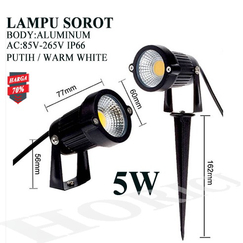 COB 5W Lampu Sorot Taman 5Watt Garden Light