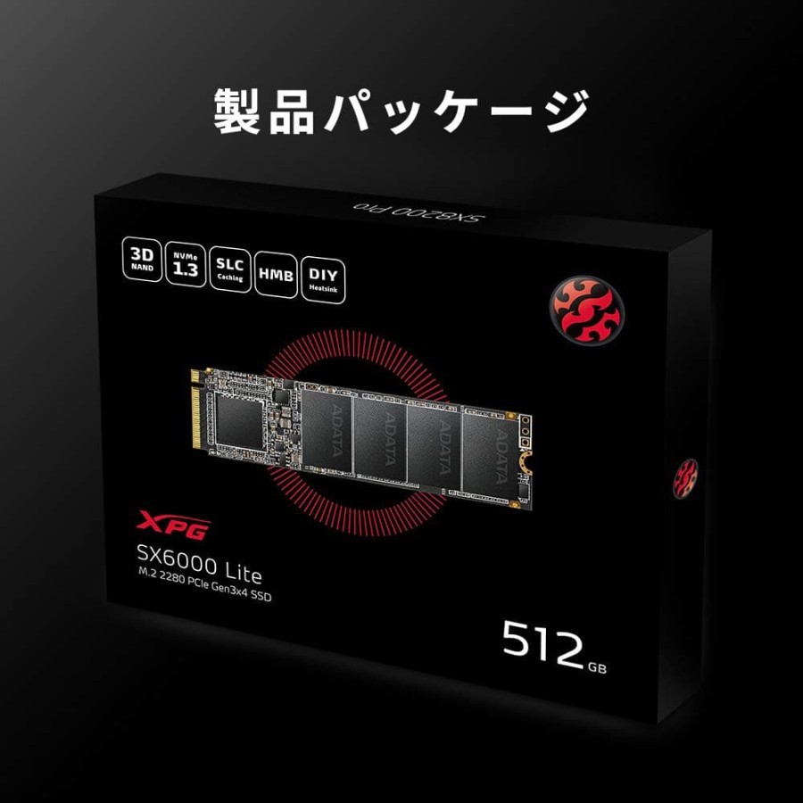 ADATA XPG SX6000 Lite 512GB M.2 NVME SSD