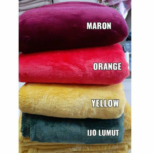 selimut warna tebal super lembut