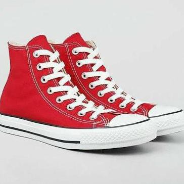 ON SALE.. SEPATU CONVERSE ALL STAR CHUCK TAYLOR TINGGI MERAH ..TERLARIS