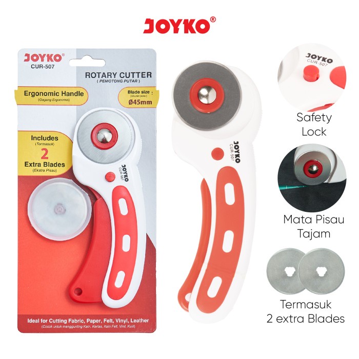 

CODE540 Rotary Cutter Pemotong Putar Joyko CUR-507