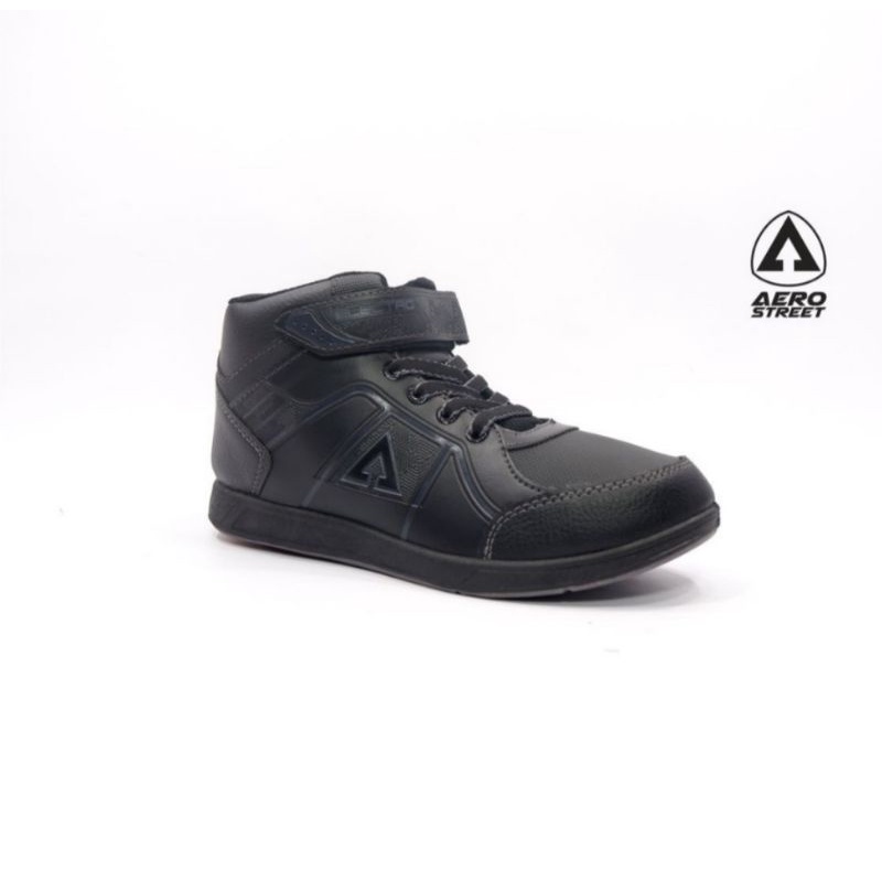 Sepatu Sekolah Anak AEROSTREET SIZE 31 ELECTRO FULL BLACK