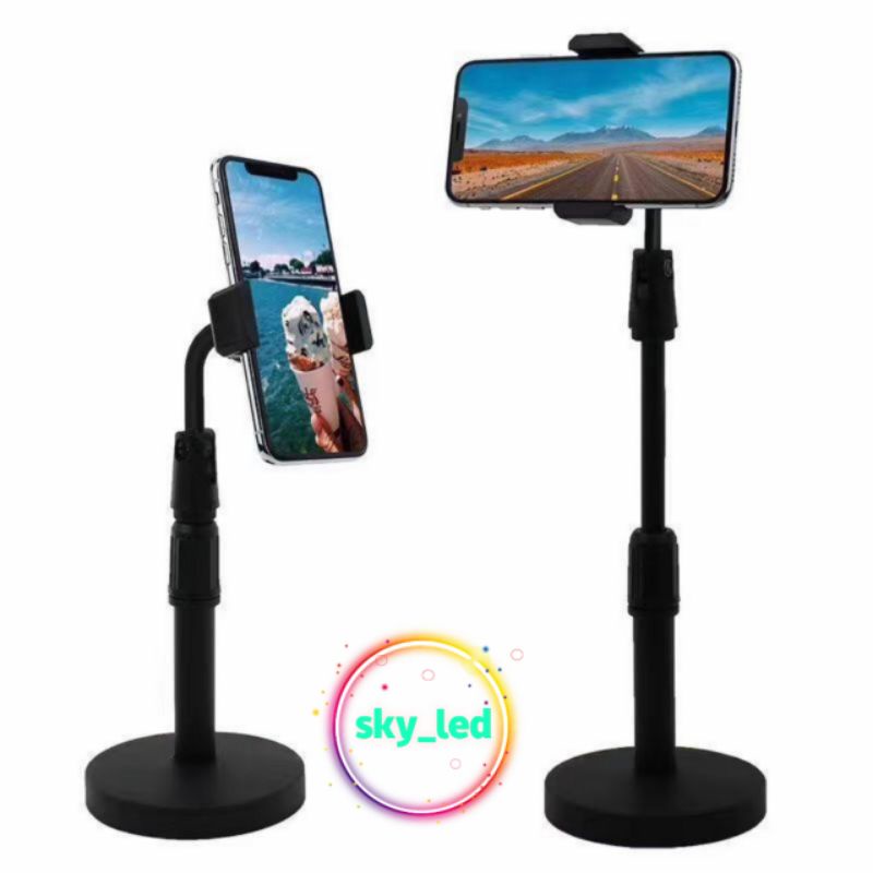 HANDPHONE HOLDER STAND HP PUTAR 360 PENYANGGA BROADCASTING DESKTOP