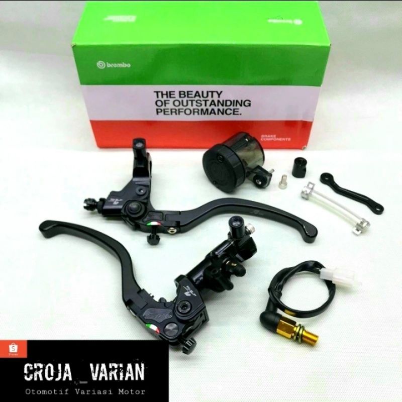 Master rem brembo model ktc tabung big smoke kiri kanan plus switch rem